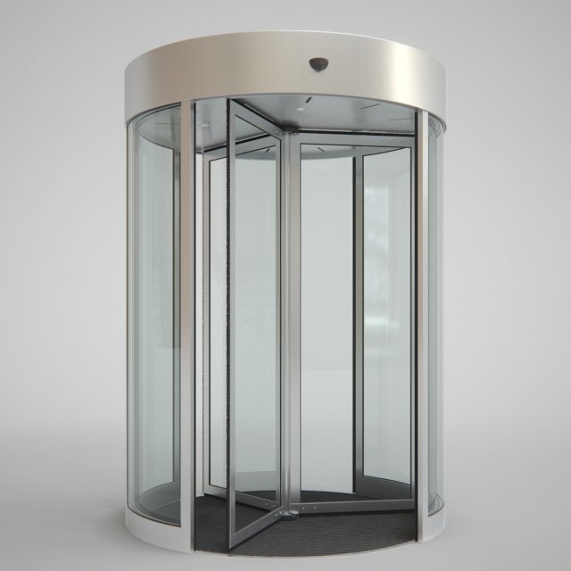 revolving door 180cm Modelo 3D .c4d .max .obj .3ds .fbx .stl .blend 