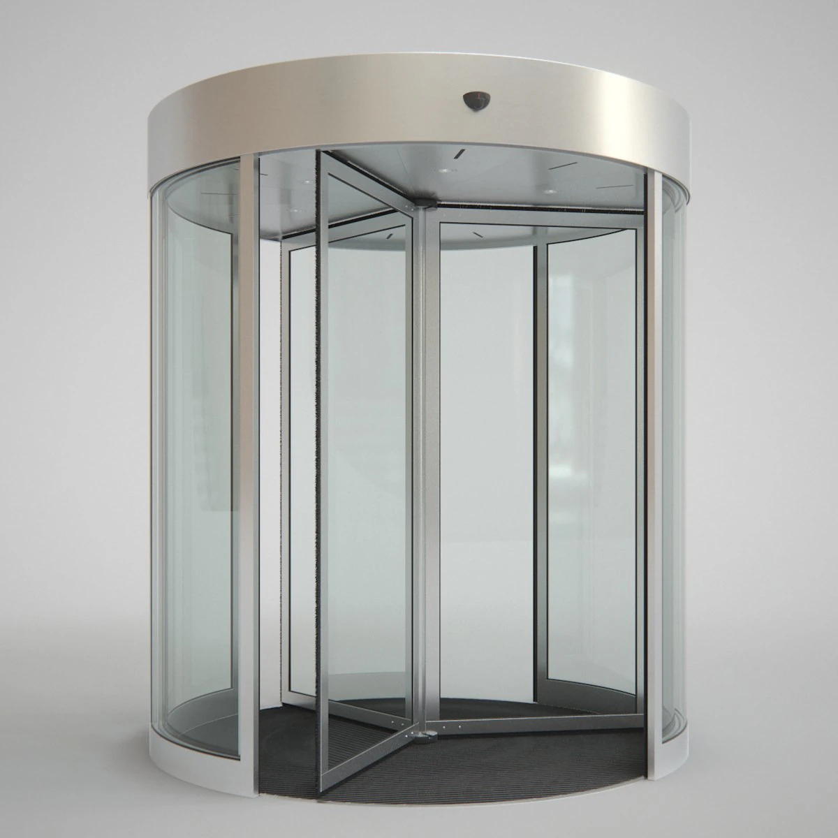 revolving door 220cm 3D Model .c4d .max .obj .3ds .fbx .stl .blend 