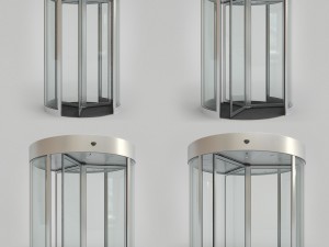 revolving door set 3D Model