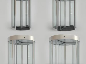 회전문 세트 3D 모델