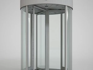 revolving door set 3D Model
