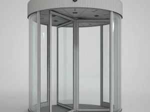 revolving door set 3D Model