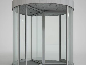 revolving door set 3D Model
