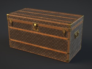 louis vuitton trunk 3D Model