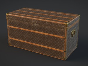louis vuitton trunk 3D Model