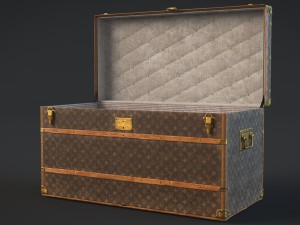 louis vuitton trunk 3D Model