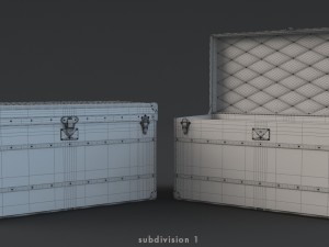 louis vuitton trunk 3D Model