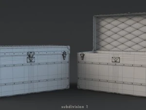 louis vuitton trunk 3D Model