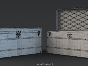 louis vuitton trunk 3D Model