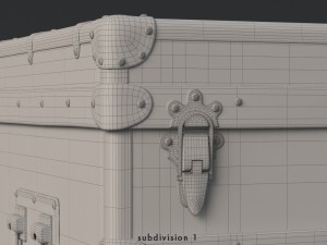 louis vuitton trunk 3D Model