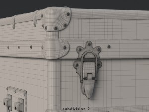 louis vuitton trunk 3D Model