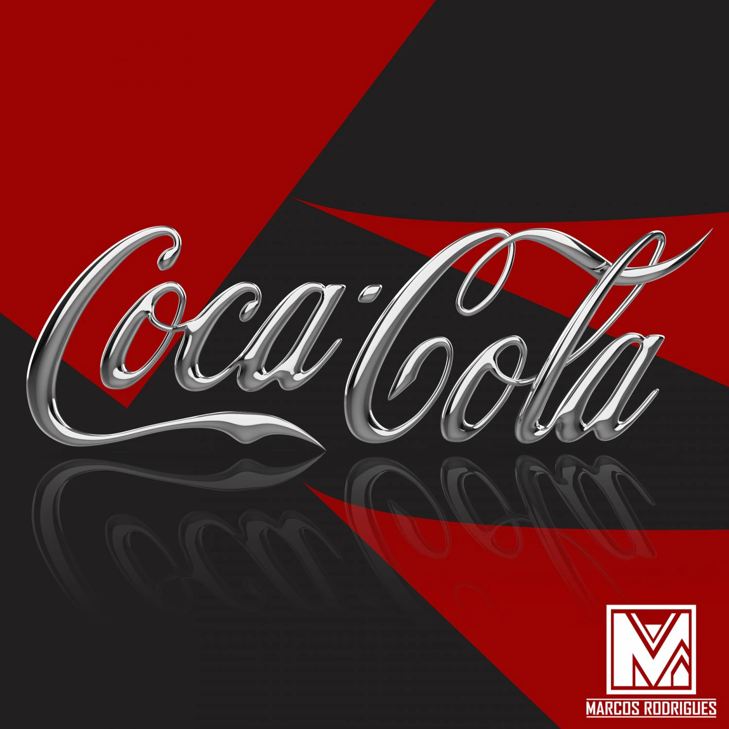 logo 3d coca-cola - cocacola - cinema4d -obj -dae 3D Model .c4d .max .obj .3ds .fbx .stl .blend 