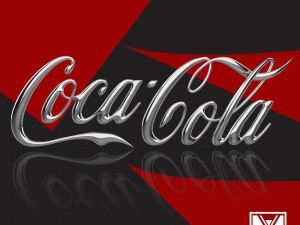 logo 3d coca-cola - cocacola - cinema4d -obj -dae 3D Model