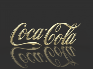 logo 3d coca-cola - cocacola - cinema4d -obj -dae 3D Модель