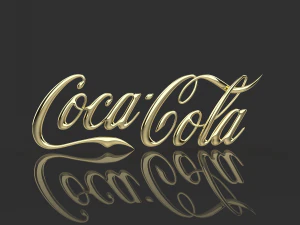 logo 3d coca-cola - cocacola - cinema4d -obj -dae 3D Model