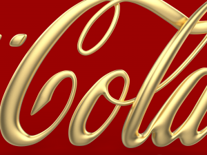 logo 3d coca-cola - cocacola - cinema4d -obj -dae 3D Модель