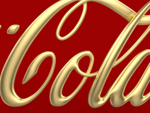 logo 3d coca-cola - cocacola - cinema4d -obj -dae 3D Model