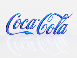 logo 3d coca-cola - cocacola - cinema4d -obj -dae 3D Модель