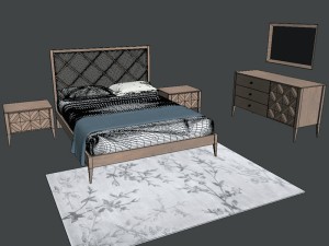 alessa bedroom Model 3D