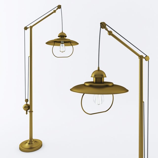 franklin lighting floor lamp 3D 模型 .c4d .max .obj .3ds .fbx .stl .blend 