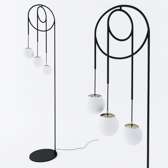 floor lamp Model 3D .c4d .max .obj .3ds .fbx .stl .blend 