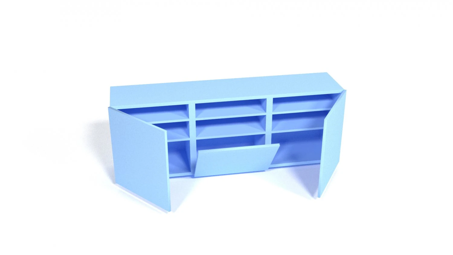chest of drawers 3D Model .c4d .max .obj .3ds .fbx .stl .blend 