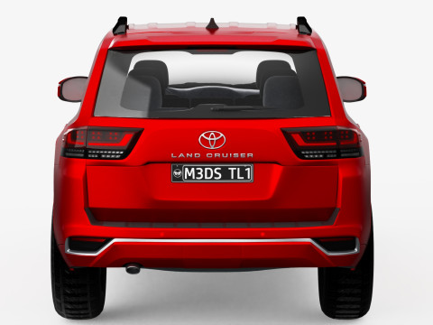 Toyota Land Cruiser With Bullbar 2022 3Dモデル