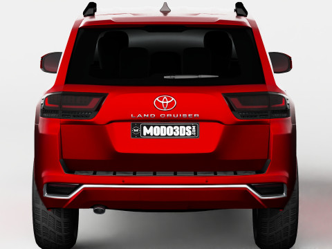 Toyota Land Cruiser With Bullbar 2022 3D 模型