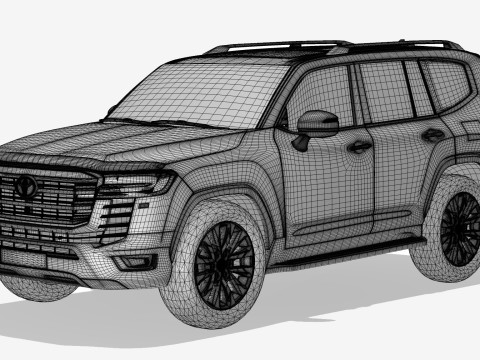 Toyota Land Cruiser 2022 3D Модель