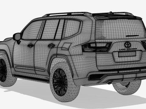 Toyota Land Cruiser 2022 3D Модель