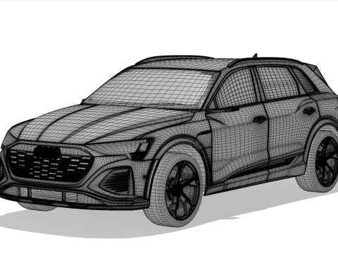 Audi SQ8 Etron 2024 3D Model