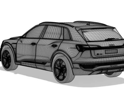Audi SQ8 Etron 2024 3D Model