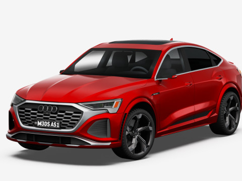 Audi SQ8 Sportback e-tron 2024 3Dモデル
