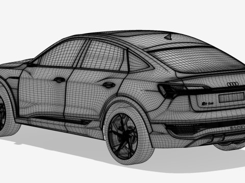 Audi SQ8 Sportback e-tron 2024 Modelo 3D