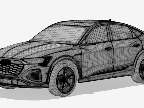 Audi SQ8 Sportback e-tron 2024 Modelo 3D