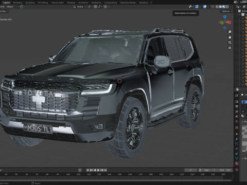 Toyota Land Cruiser Gr Sport 2022 3D Модель