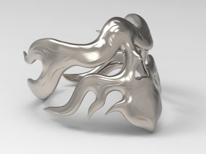 ring of flame skull 3D-printmodel
