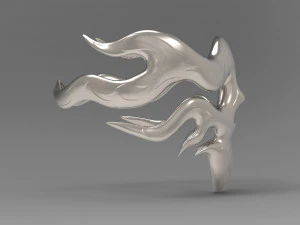 ring of flame skull 3D Print Model