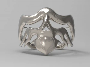 ring of flame skull 3D Print Model