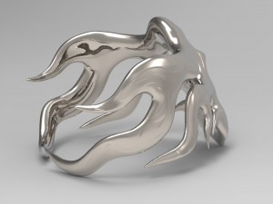 ring of flame skull 3D Принт Модель