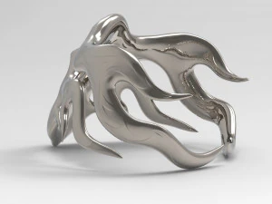 ring of flame skull 3D Print Model