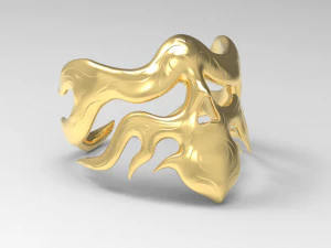 ring of flame skull 3D Print Model