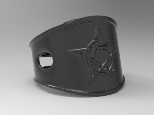 pentagram ring 3Dプリントモデル