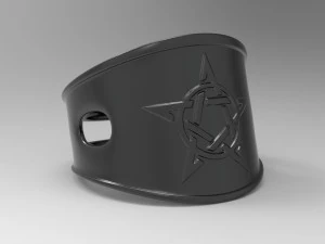 pentagram ring 3D Print Model