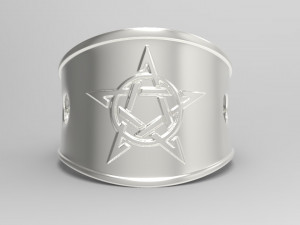 pentagram ring 3Dプリントモデル
