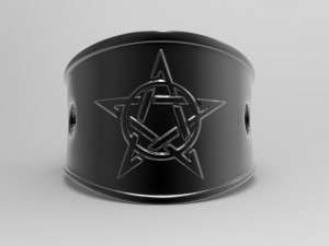 pentagram ring 3Dプリントモデル