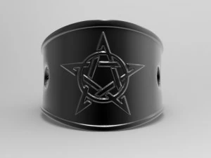 pentagram ring 3D Print Model