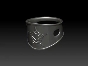 pentagram ring 3D Print Model