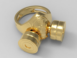 gas mask ring 3D Print Model