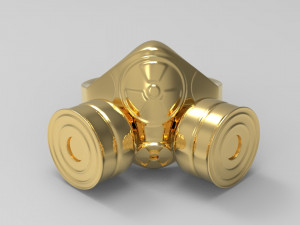 gas mask ring 3D 打印模型